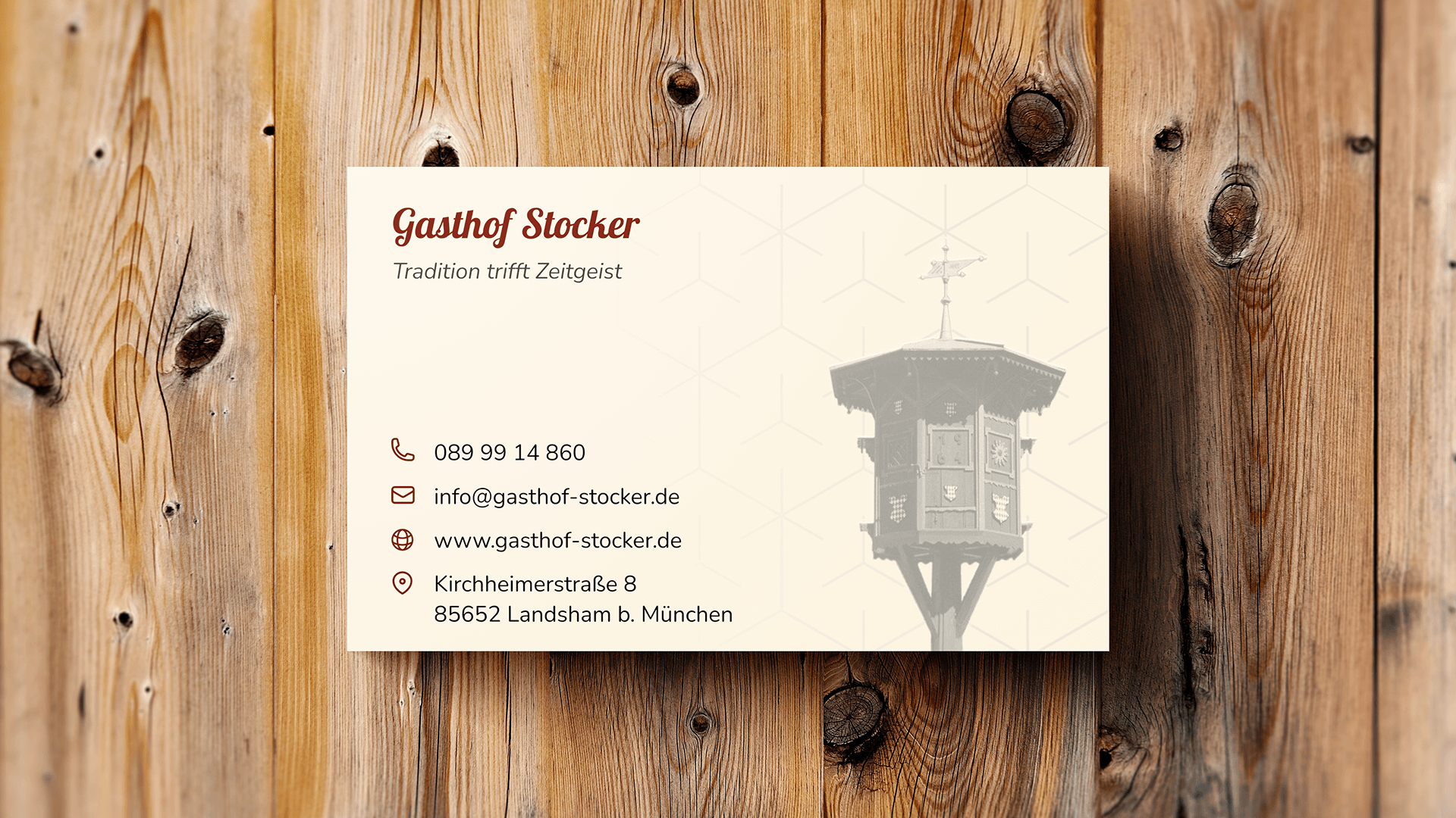 Vollständige Ansicht der Website des Gasthofs Stocker