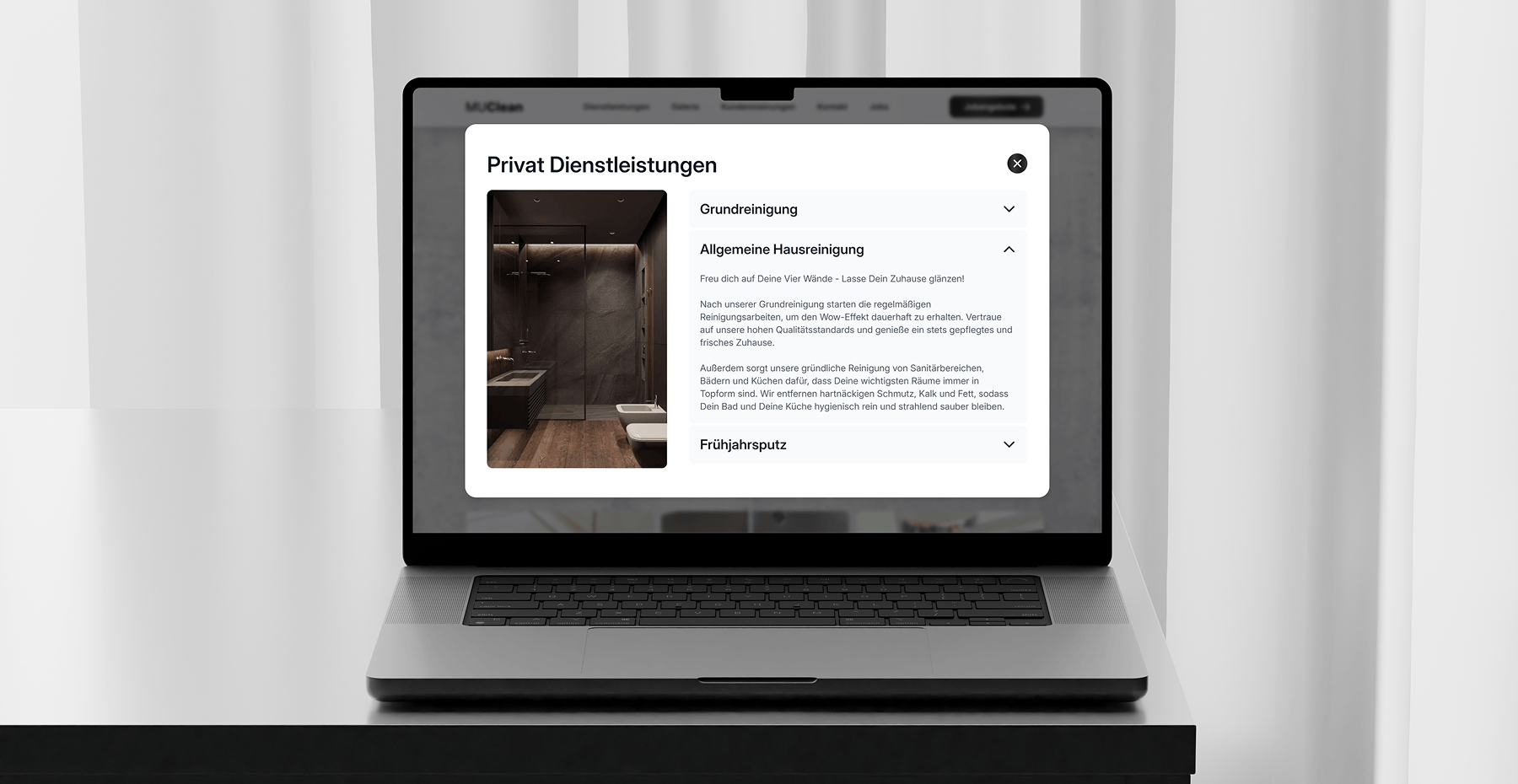 Mobile Ansicht des Kundenportals