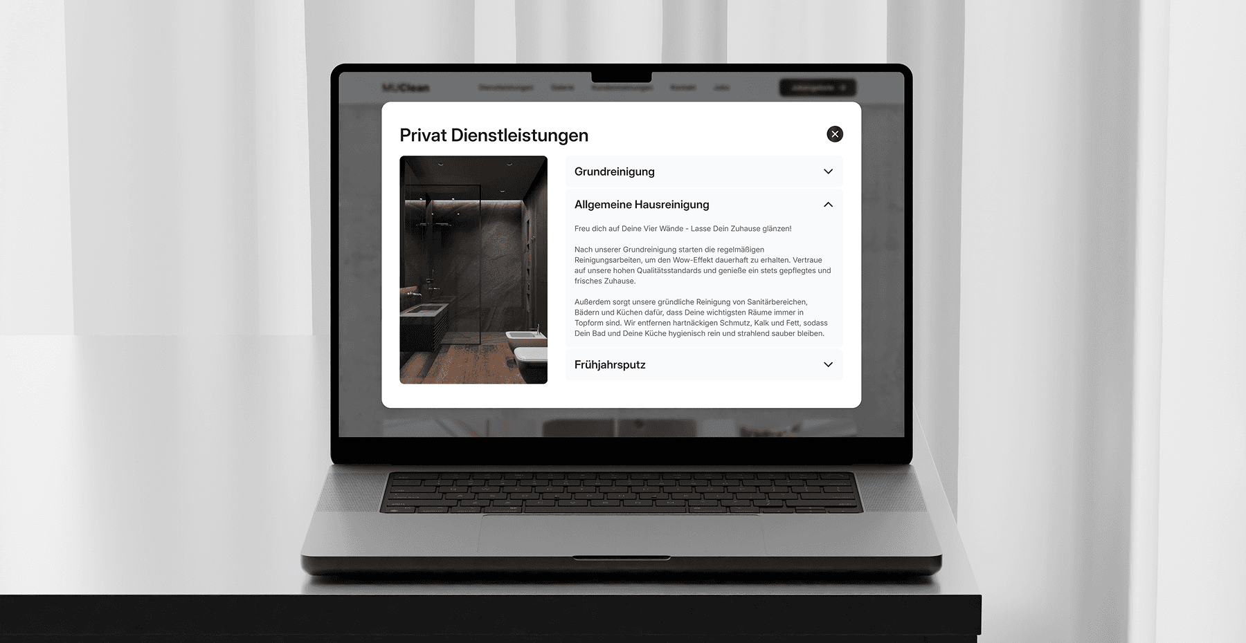 Mobile Ansicht des Kundenportals